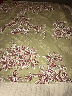 Pottery Barn All Cotton Floral Standard Pillowsham Set Of 3 Flowers Bedding Bed-image