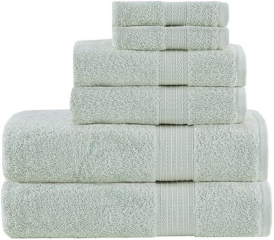 Madison Park Organic 100% Cotton Bathroom Towel Set, Hotel & Spa Quality Highly -image