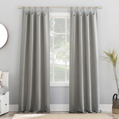 Sun Zero Easton Energy Saving Blackout Tab Top Curtain Panel 40