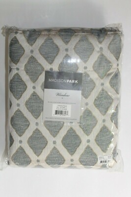 Madison Park 1-Panel Erika Jacquard Window Curtain, MSRP $60 P-image