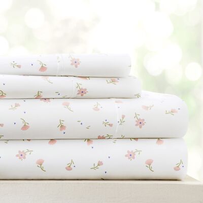 Linen Market 4 Piece Queen Sheets Set (Pink Floral) - Sleep Better Than Ever ...-image