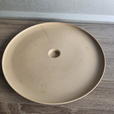 Tupperware Dip N Serve Chip & Dip Veggie Relish Tray No Bowl Beige 492-5 Vintage-image