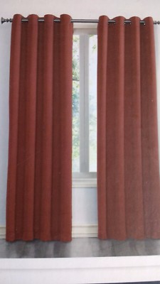 NWT, $40. MSRP, Sun Zero Energy Efficient Grommet Blackout Ludlow Spice Drapes-image