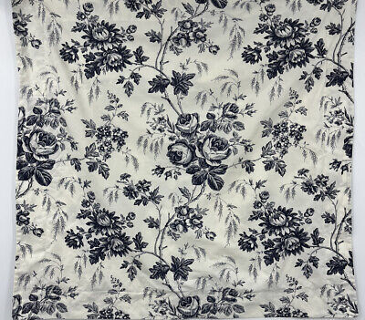 Pottery Barn Blue Floral Euro Pillow Sham Cotton Cotton Navy-image