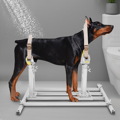 Adjustable Large Dog Breeding Stand Dog Breeding Stand Silver Dog Breeding Rack-image