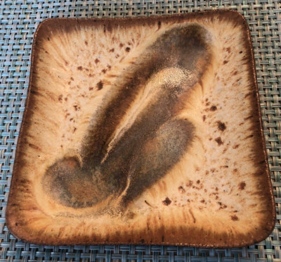 Studio Art Pottery Stoneware Square Dish 6