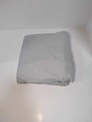 NWT IENJOY Home Collection Premium Bed Skirt - King - light grey - Microfiber-image