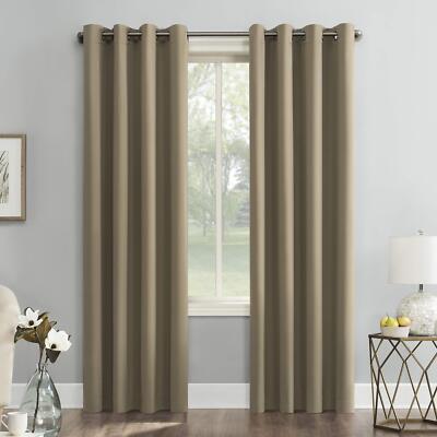 Sun Zero Soho lackout Energy Efficient Grommet Curtain Single Panel 54