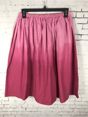 Moon Teen Pink Skirt Large Natural Dip Dye Cotton Handmade Kathmandu Nepal CAA-image