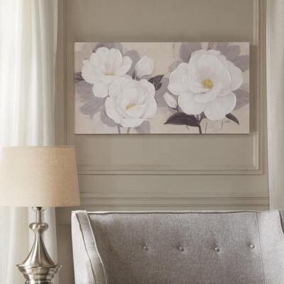 Madison Park 284447 Midday Bloom Florals Wall Art Hand Canvas, 39 x 19,-image