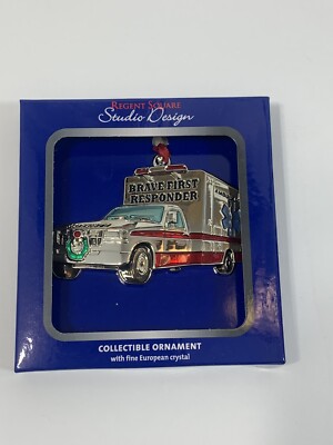 Brave First Responder Ornament by Regent Square Studio Design Ambulance-image