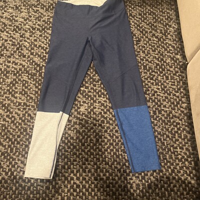 Outdoor Voices Dipped Warm Up Legging Blue Size Large-image