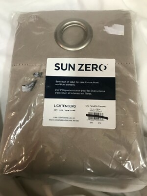 Sun Zero Easton Blackout Energy Efficient Grommet Curtain Panel 54