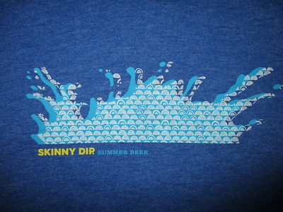 NEW BELGIUM SKINNY DIP T SHIRT Craft Summer Beer Ale Cotton RAYON TriBlend LARGE-image
