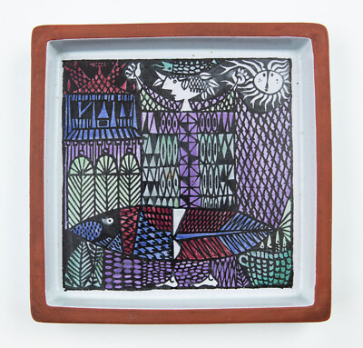 Karneval - Dish - Stig Lindberg - Gustavsberg Studio - Sweden Swedish-image