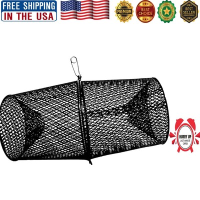 Durable Vinyl-Dipped Steel Minnow Trap | Efficient Baiting & Catch Removal-image