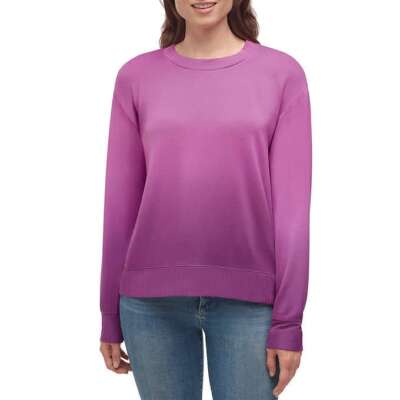 Splendid Long Slv Pullover Top Blue Dip Dye or Orchid Dip Dye  Women's Sz XL NWT-image