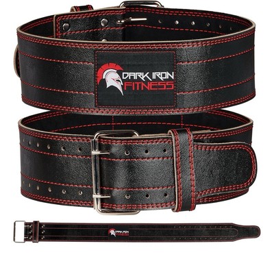 Dark Iron Fitness Dip Belt – Padded Leather Weight Lifting Belts L 33-45-image