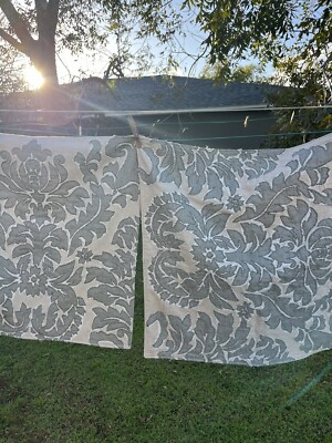 Pottery Barn pillow sham cover euro green floral-image