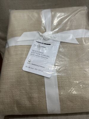Pottery Barn Textured Cotton Casual Duvet cover Queen-image