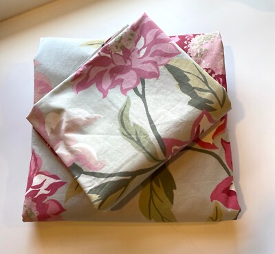 Pottery Barn Johanna Floral Duvet Cover 88 x 68 + 2 Standard Shams Cotton Israel-image