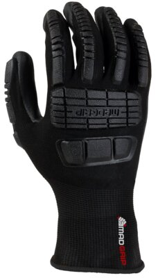 Mad Grip EIPBLKRL Ergo Impact Pu Palm Glove, Black, Large-image