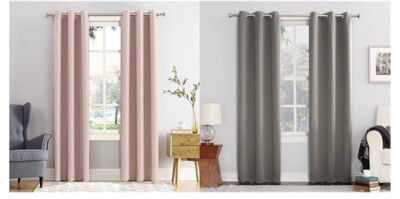 Sun Zero Easton Energy Saving Blackout Grommet Curtain Panel, 40