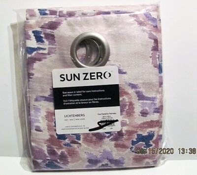 Sun Zero Colorful Room Darkening Curtain Grommet Panel 95” x X40