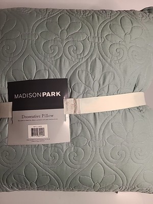 MADISON Park  Throw Decorative Pillows New ,square, Green, 20