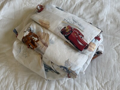 Pottery Barn Kids Cars Disney Pixar Full Sheet Set Fitted/Flat/2 Pillowcase-image