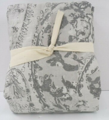 Pottery Barn Jaylinn Paisley Print Cotton Duvet Cover Full Queen Multi #7409-image