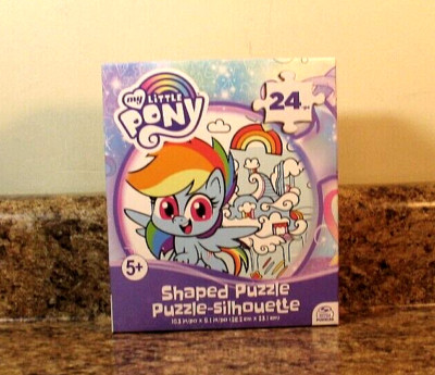 My Little Pony Shaped Puzzle 24 Pieces Rainbow Dash NEW-image