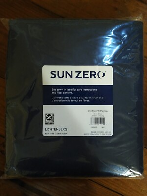 Sun Zero Easton Energy Saver Blackout Rod Pocket Curtain Panel 40