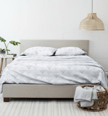 Ienjoy Crossroad Light Gray Queen 4 Piece Sheet Set-image