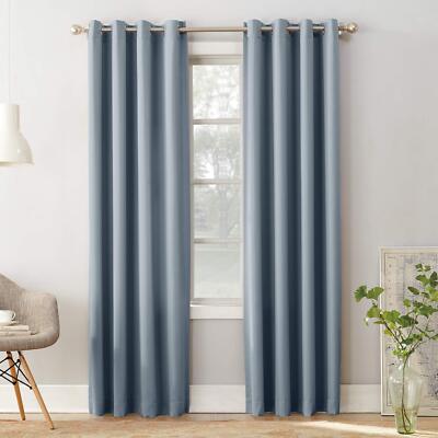 Sun Zero Barrow Energy Efficient Grommet Curtain Single Panel-image