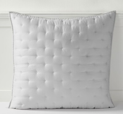 NEW Pottery Barn Teen Amelia Tencel Quilted Euro Sham 26