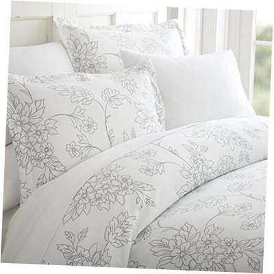  Twin Duvet Cover for Twin (Gray) - Experience Hotel-Like Comfort with -image