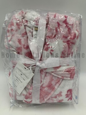 Pottery Barn Teen Love Shack Fancy Garden Floral Damask Robe Pink L XL #R140-image