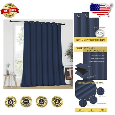 Grommet Top Navy Blackout Curtains - 100