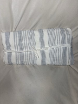Pottery Barn Hawthorn Striped Cotton King/Cal King Duvet Cover In EXCELLENT COND-image