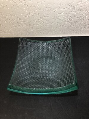 Stephen Schlanser Studio Art Glass  8” Signed 1996 Square-image