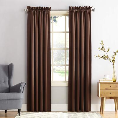 Sun Zero Barrow Energy Efficient Rod Pocket Curtain Single Panel-image