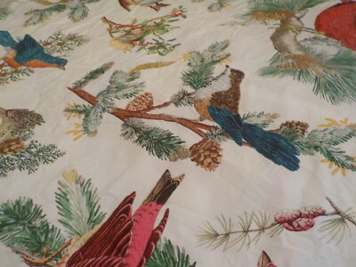 Pottery Barn Winter Bird Duvet Full/queen size 100% Cotton-image