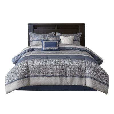 7 Piece Jacquard Comforter Set-image