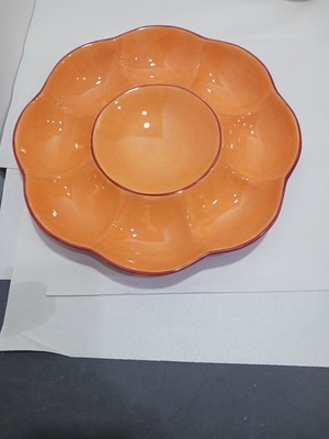 Southern Living Gail Pittman Sienna Large Chip Dip Serving Platter # 40740-image