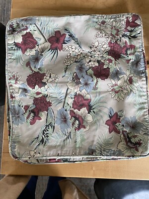 Three POTTERY BARN Throw PILLOW COVERS Gray Floral Vintage Vibe 18