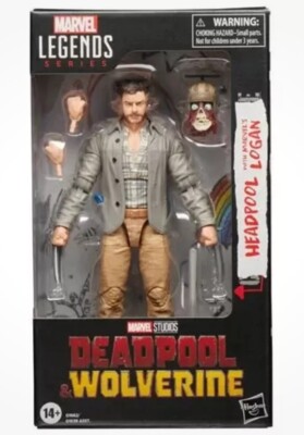 Marvel Legends Deadpool & Wolverine Logan with Headpool 6” Action Figure New-image
