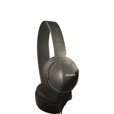 Sony MDR-ZX110 Black L-Shape Plug Noise Canceling Wired On-Ear Headphones-image