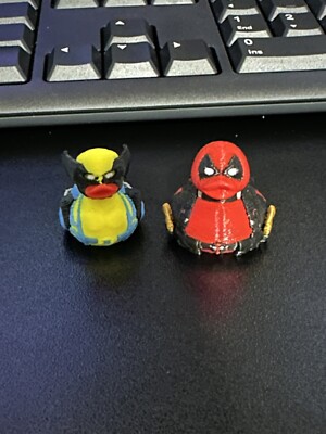 Deadpool and Wolverine Duckie- 3D Printed-image