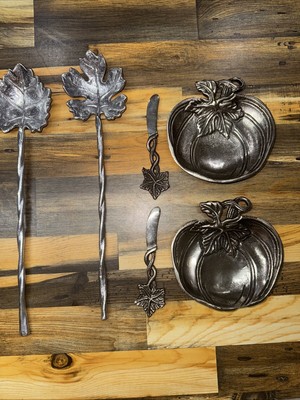 Star Home Dip Dish Set Pumpkin dish W Spreader New-image